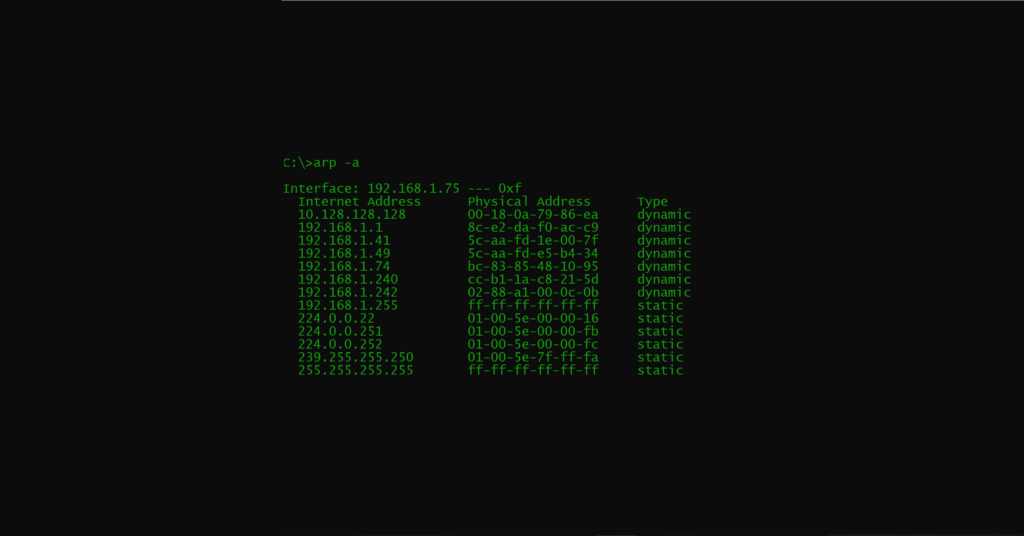 ARP Table