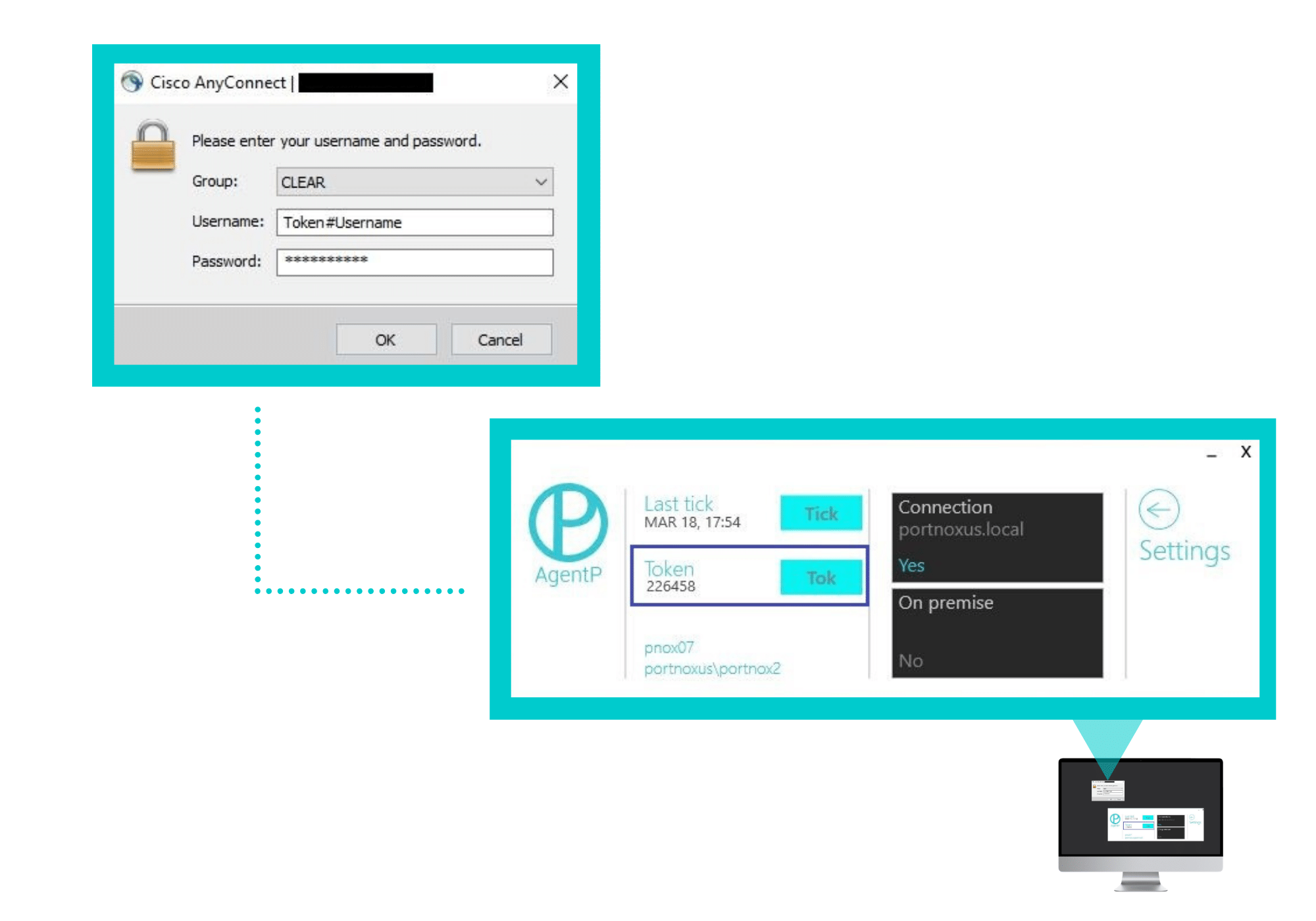 providing VPN Credentials for 2FA using OTP