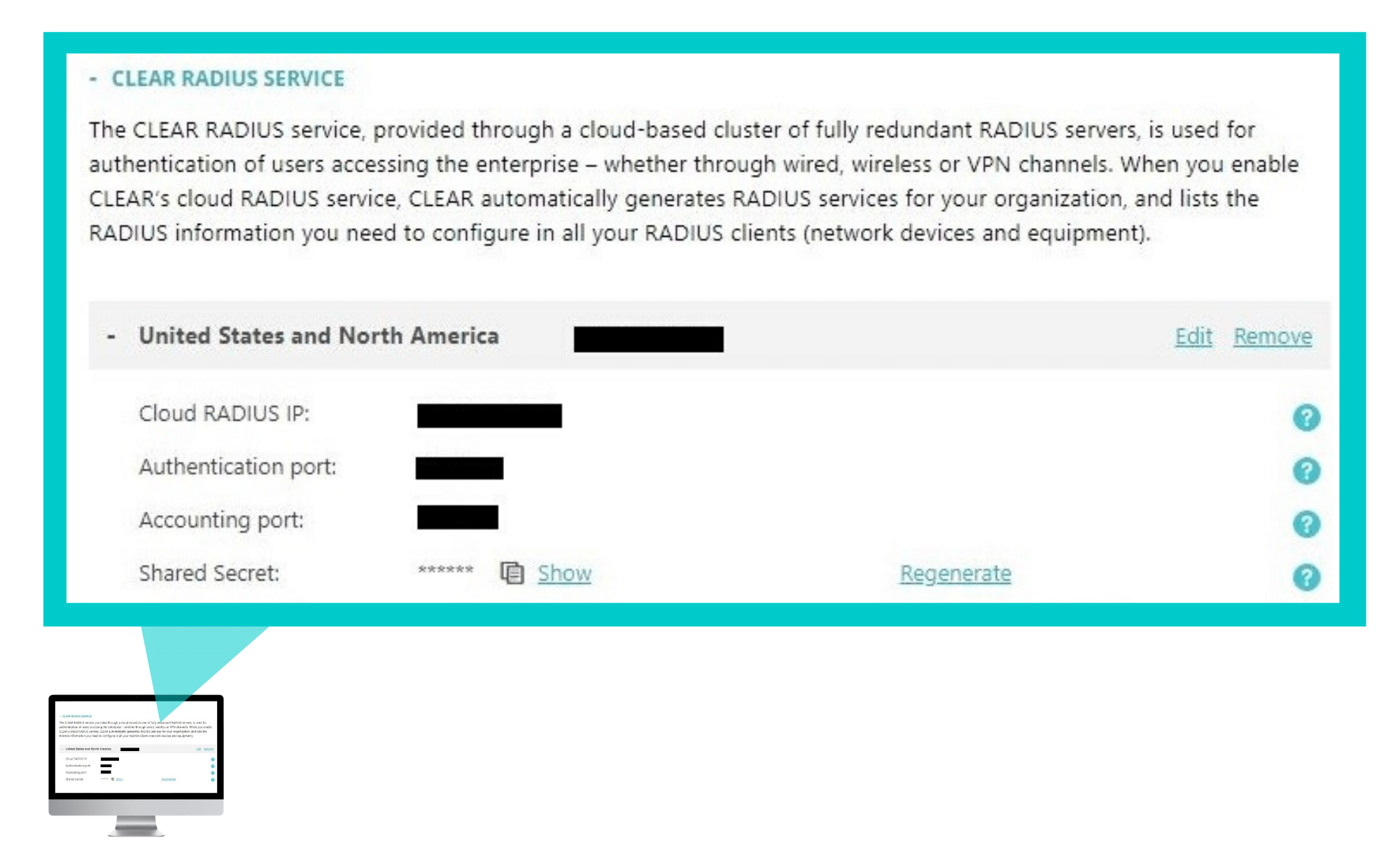 Establishing your cloud radius server with Portnox.