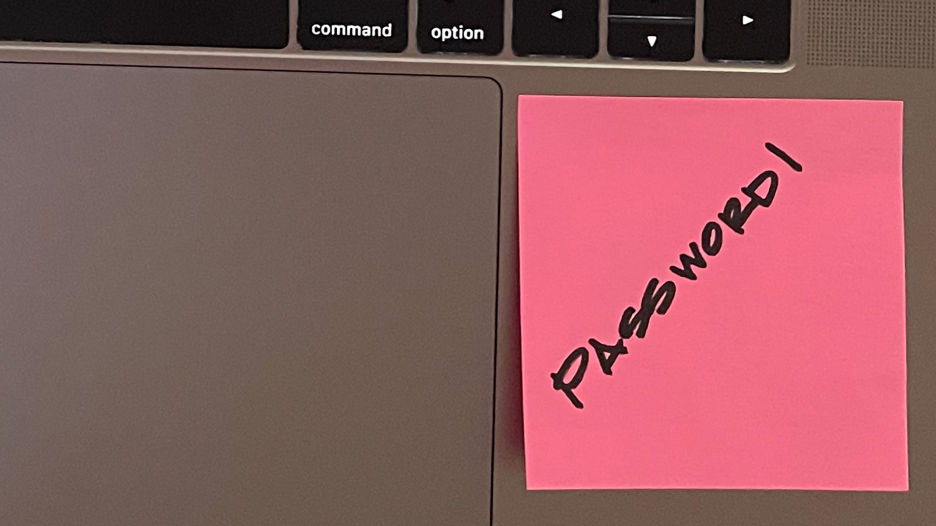 Post it with Password1 written on it