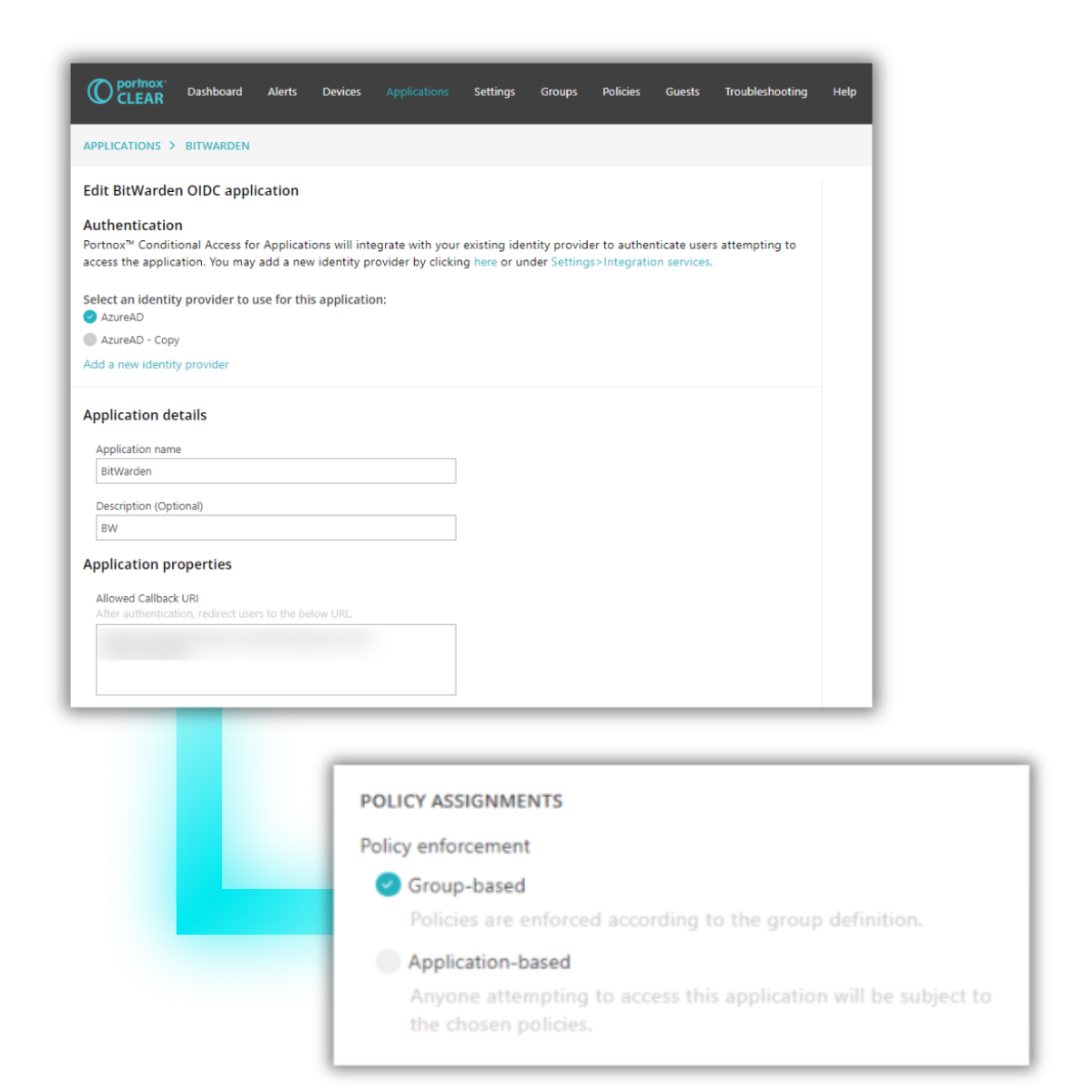 app-auth-config-graphic-2 zero trust application access portnox